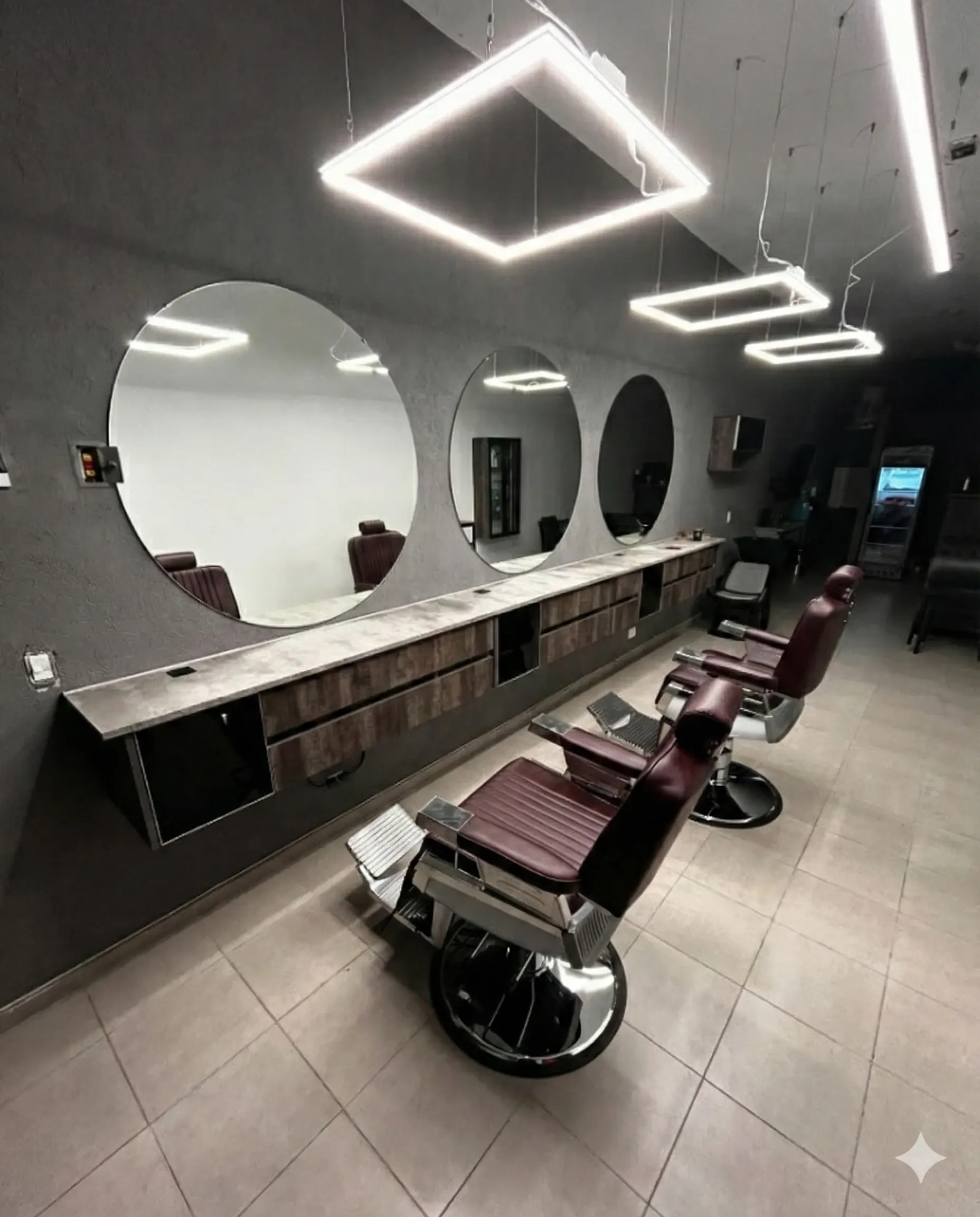 Interior de Att' Barber Style, barbería profesional en Haedo, Buenos Aires